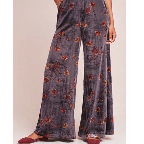 Anthropologie Pants - Anthropologie Ett Twa wide leg velvet Jesse pant